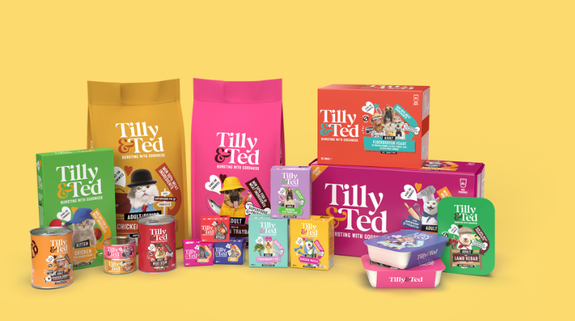 寵物食品包裝設(shè)計：Slice Design為Tilly&Ted打造的獨(dú)特有趣的寵物食品包裝