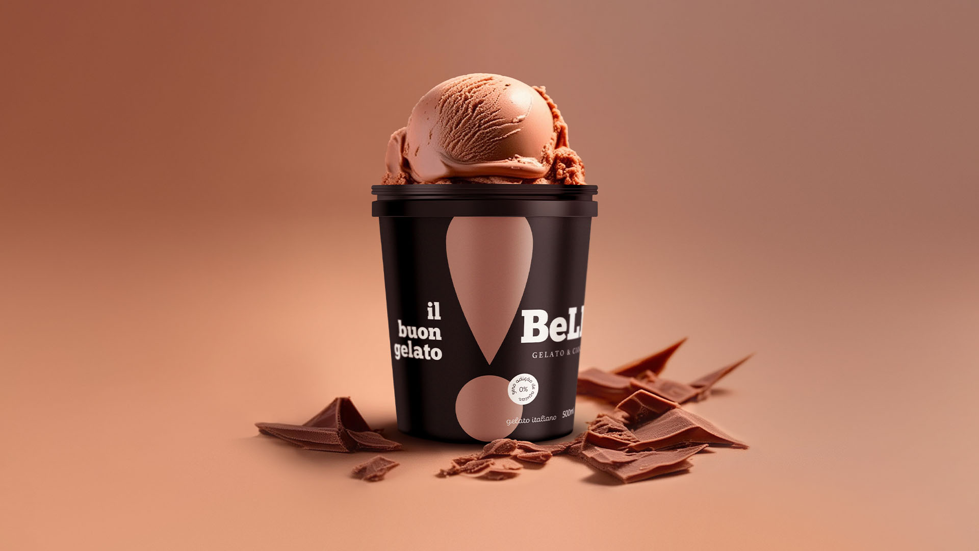 IH9設(shè)計機構(gòu)為Bello Gelato設(shè)計冰淇淋包裝設(shè)計